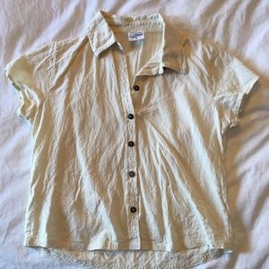 linen short sleeve button down